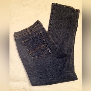 GUC Schmidt workwear lightly  distressed straight jeans size 16 with 3…
